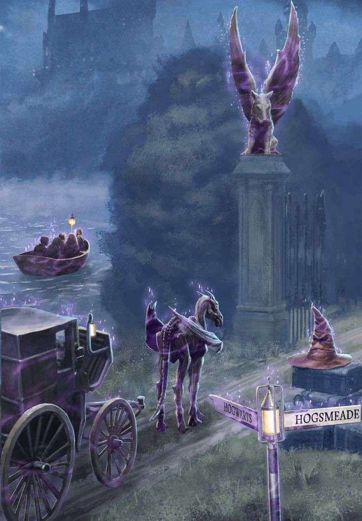 Chegada a Hogwarts puzzle online a partir de fotografia