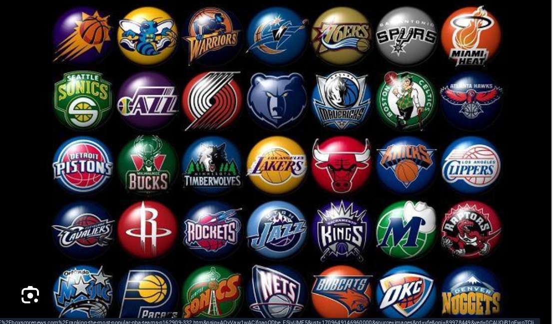 NBA TEAMS puzzle online from photo