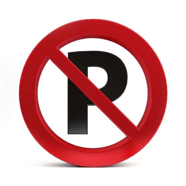 Ingen parkering pussel online från foto