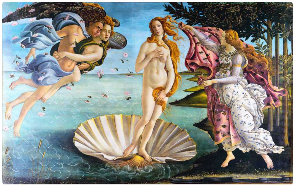 Birth of Venus online puzzle