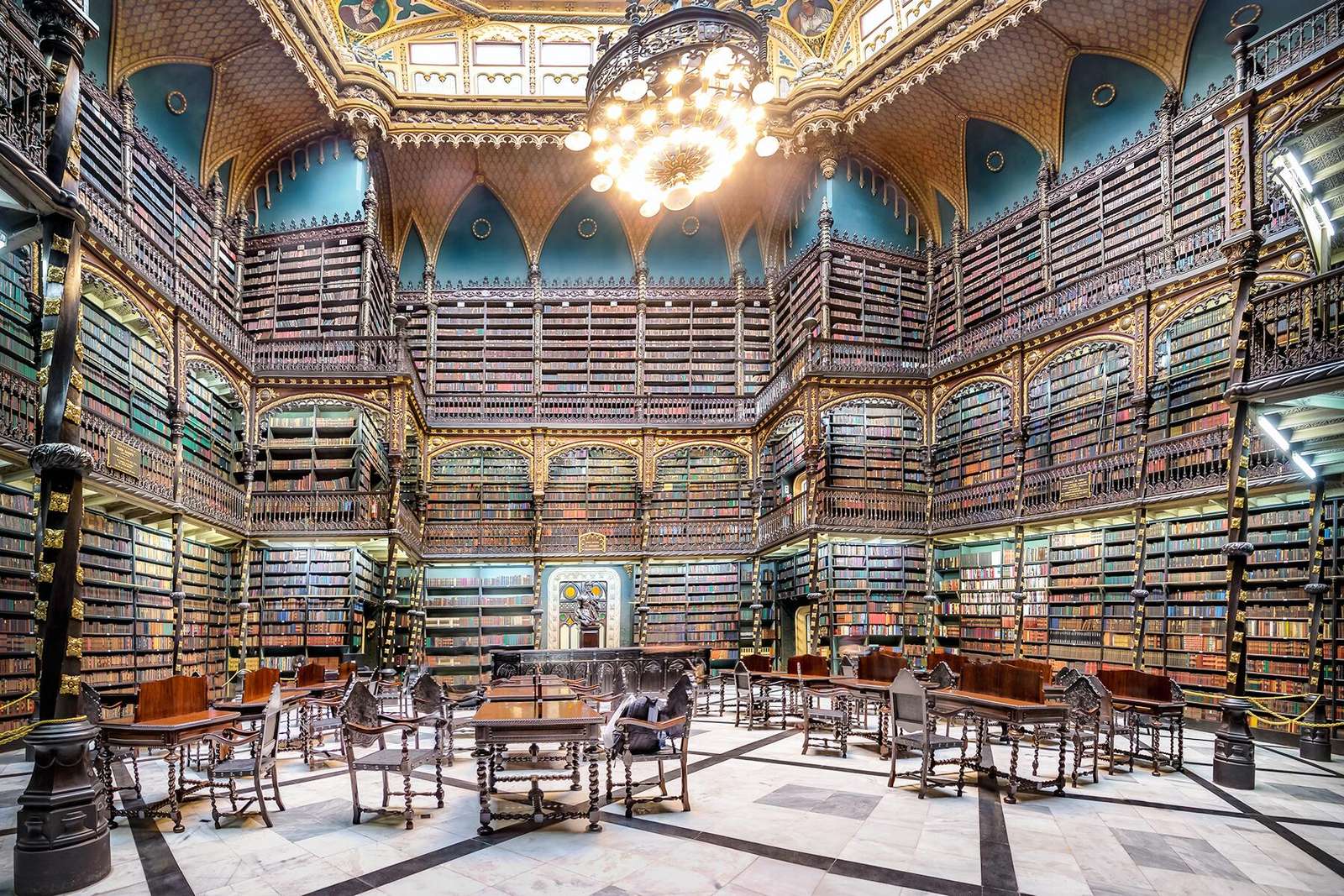 Καταπληκτικές βιβλιοθήκες 1 παζλ online από φωτογραφία