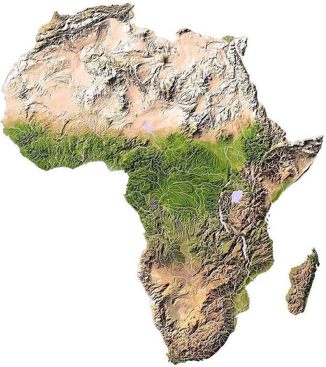 Африка - пъзел с въпроси онлайн пъзел