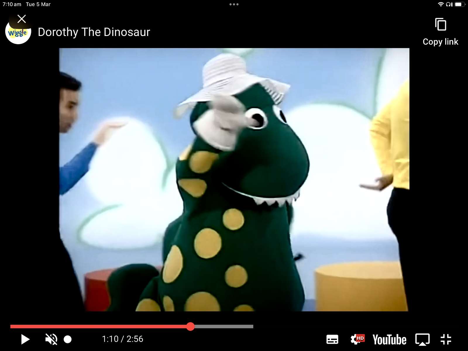 the wiggles Dorothy the dinosaur puzzle online from photo