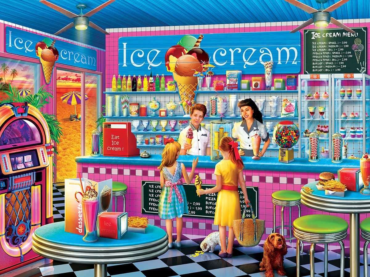 Prodejna zmrzliny puzzle online z fotografie