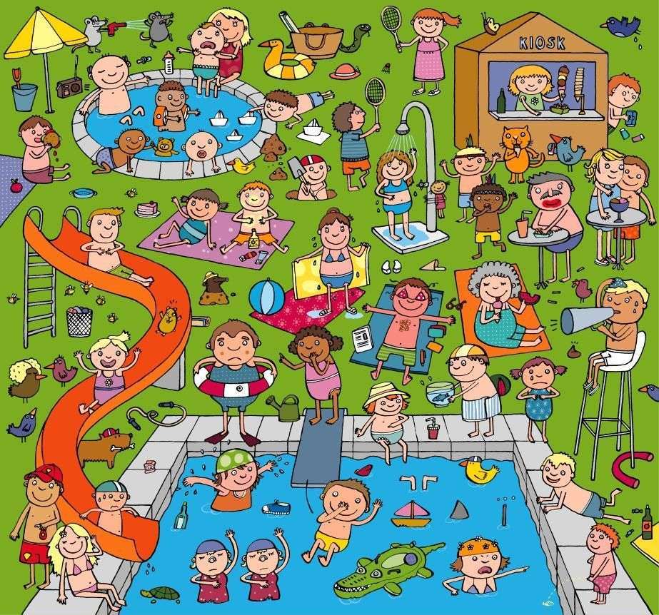 Petrecere la piscina! puzzle online