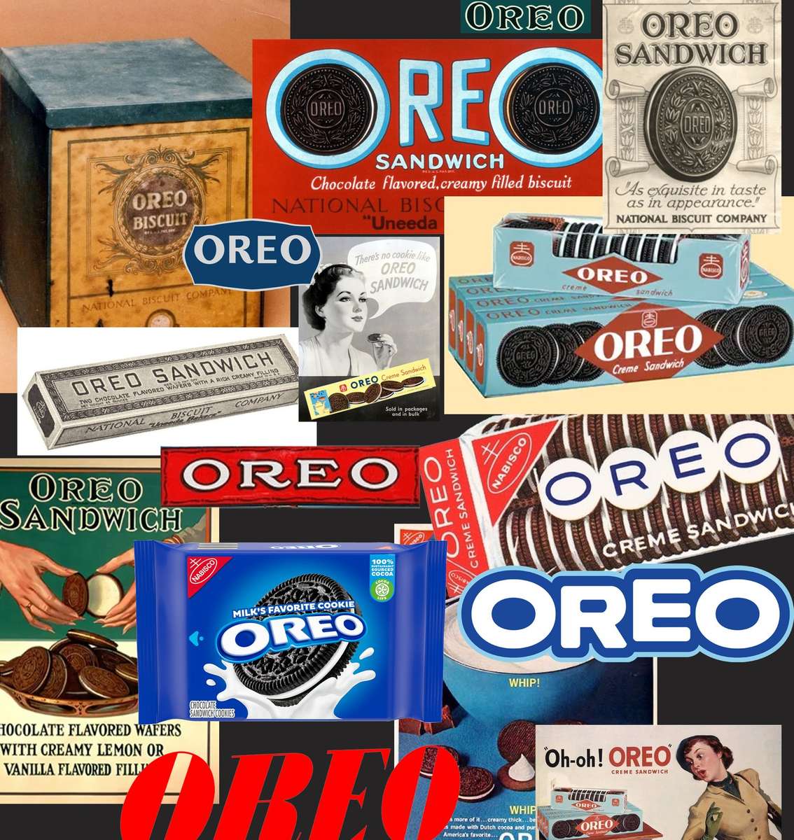 History of Oreo's puzzle online from photo