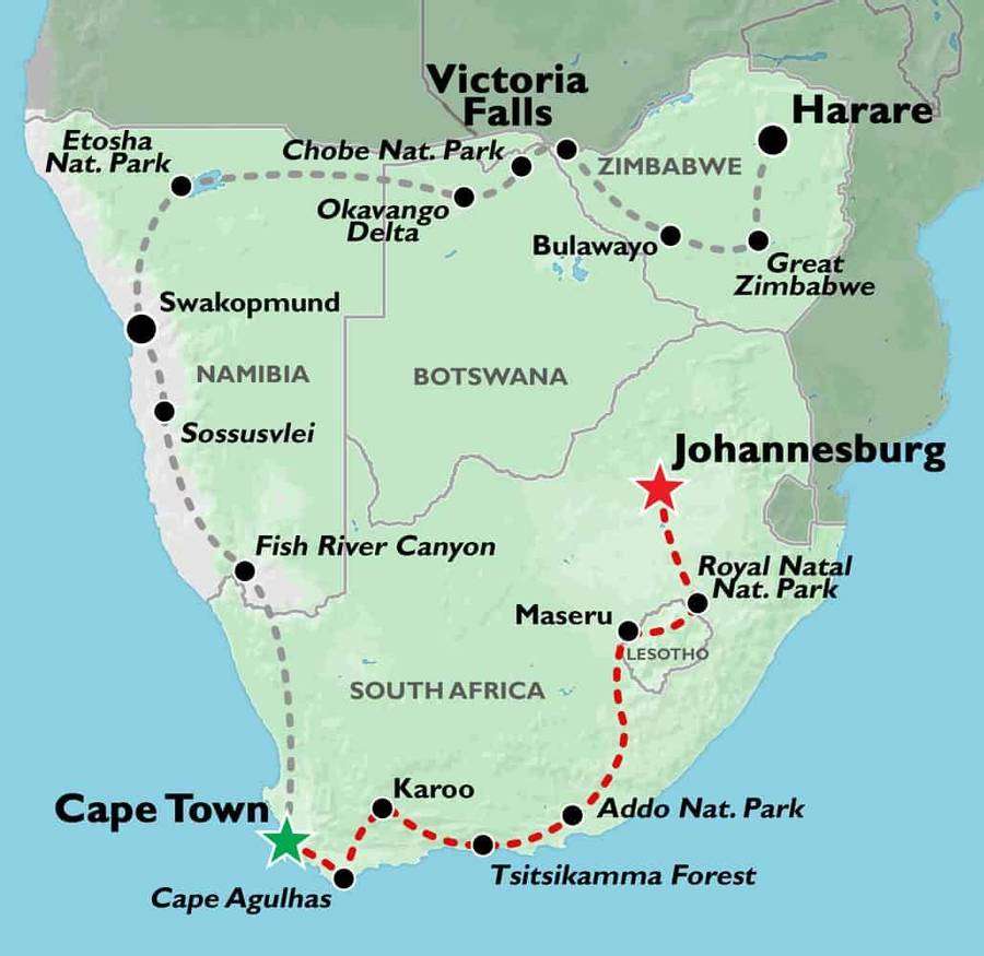 Voyage à Johannesburg puzzle en ligne à partir d'une photo