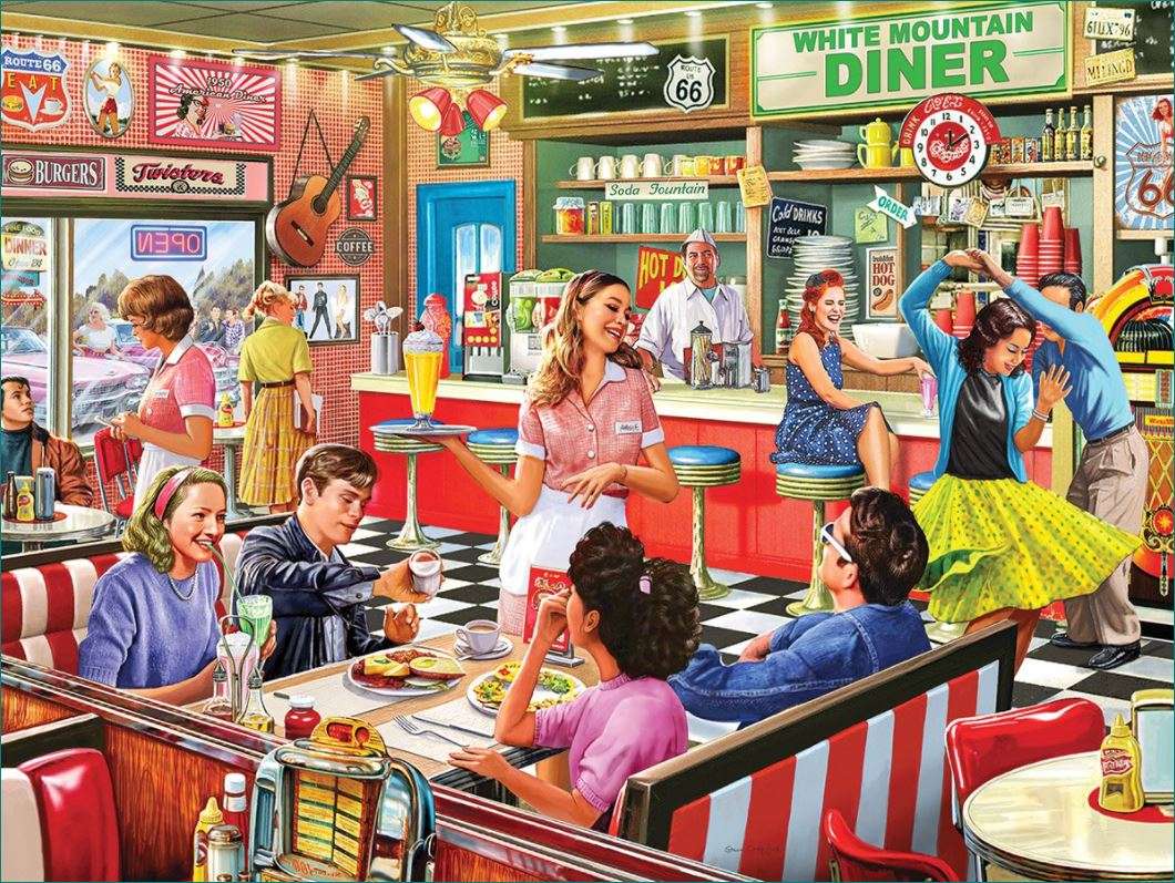 American Diner puzzle online da foto