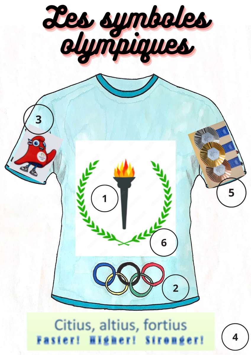 Os símbolos olímpicos puzzle online a partir de fotografia