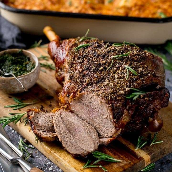 ROAST Lamb puzzle online from photo