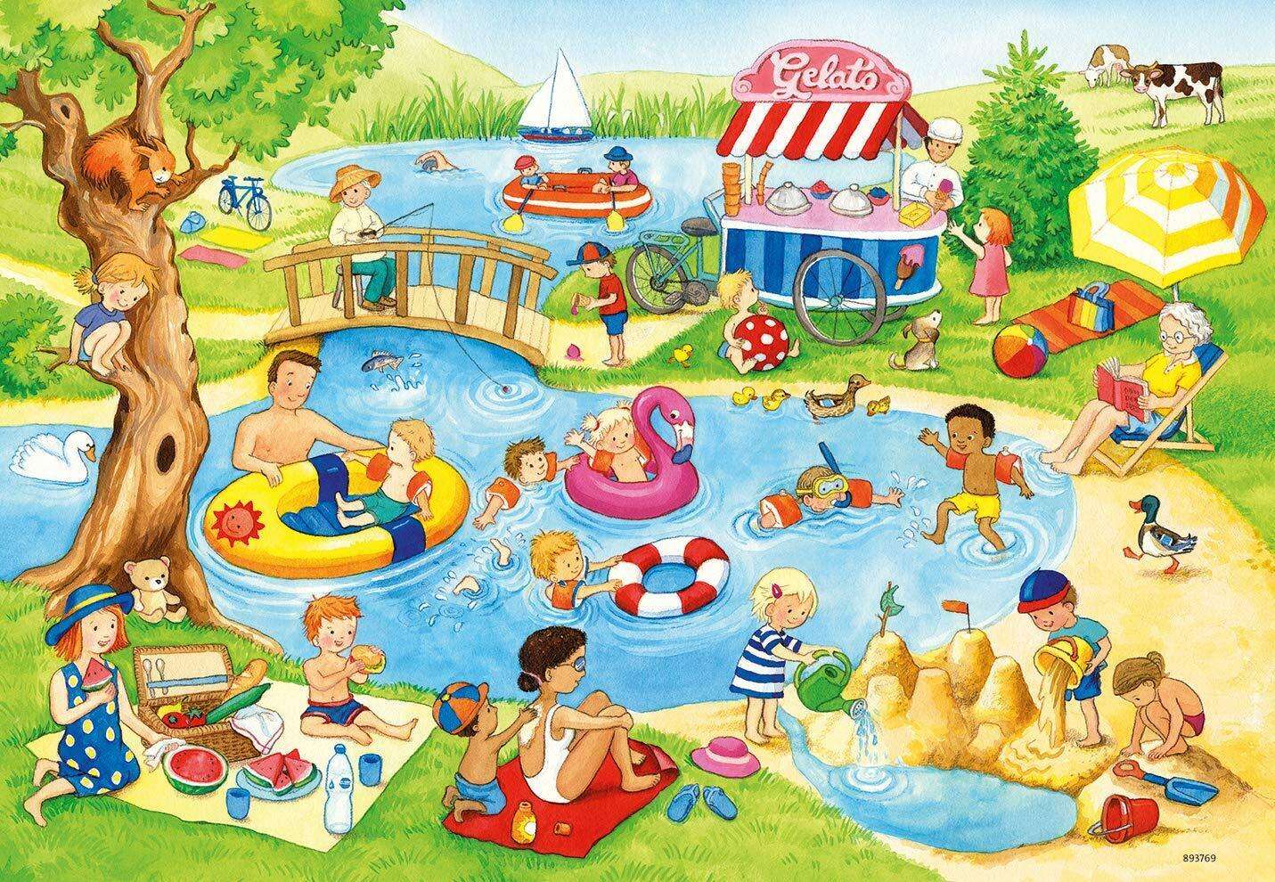 A Day at the Lake puzzle online from photo