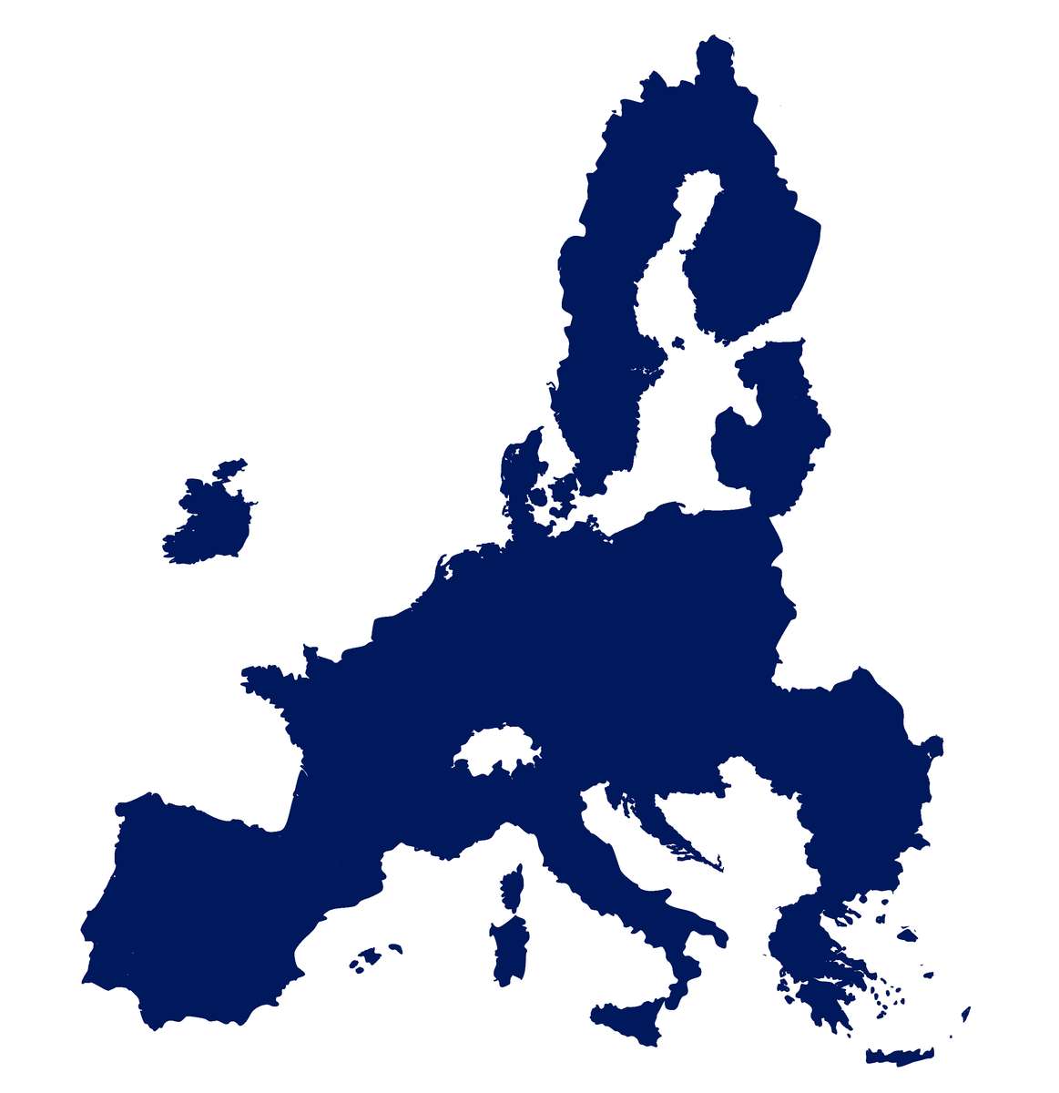 mapa evropy puzzle online z fotografie