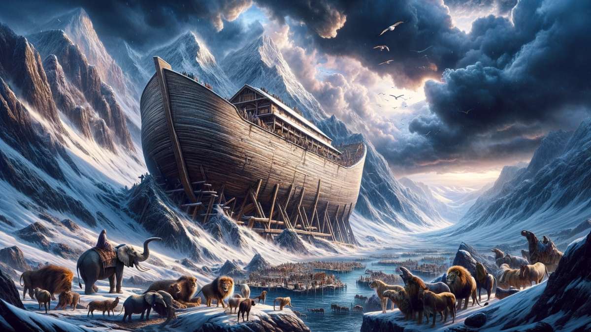 Arca de Noé puzzle online a partir de foto