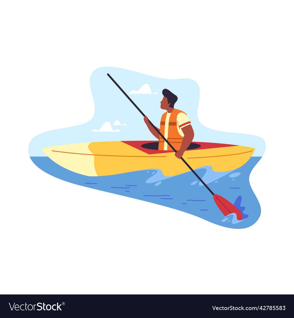 Puzzle Canoeing puzzle online from photo