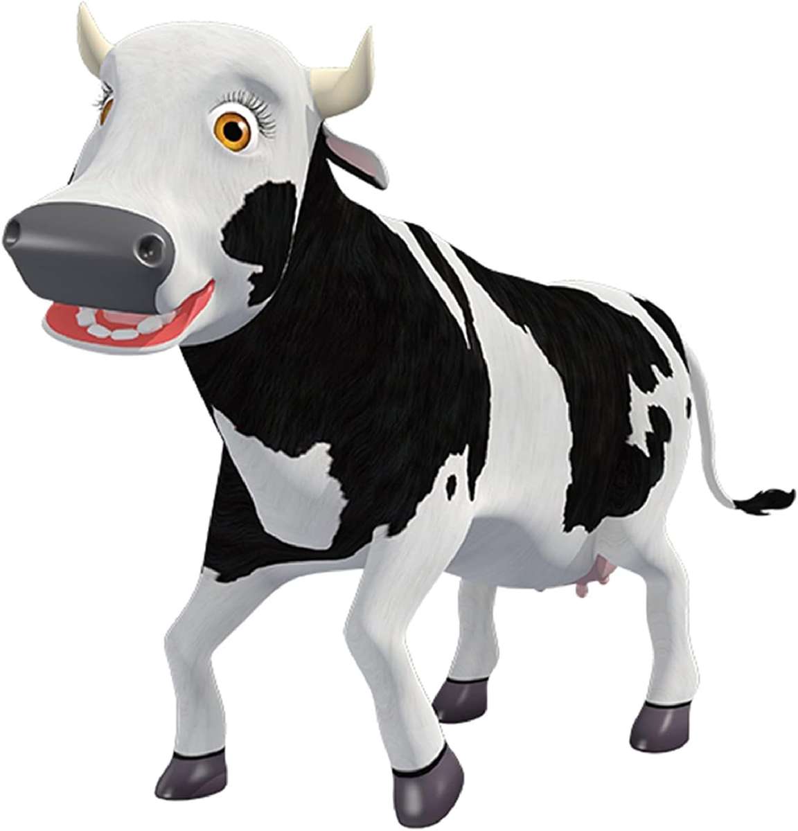 dierlijke koe online puzzel
