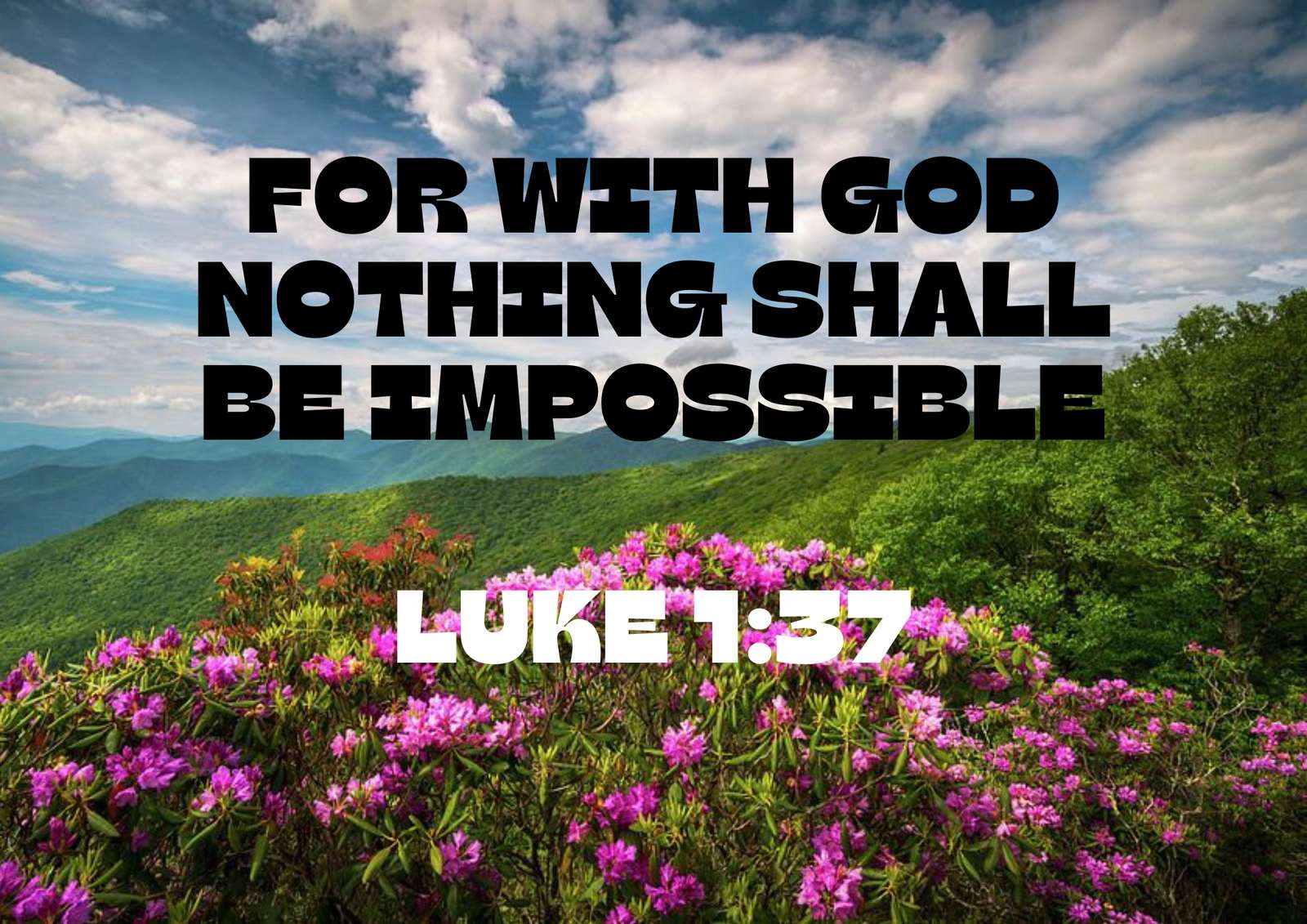 luke 1: 37 puzzle online from photo