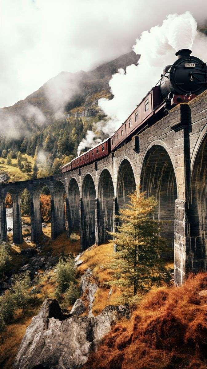 Harry Potter, Hogwarts express puzzle online from photo