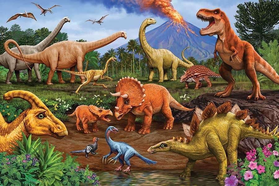 Dinosaurietid pussel online från foto