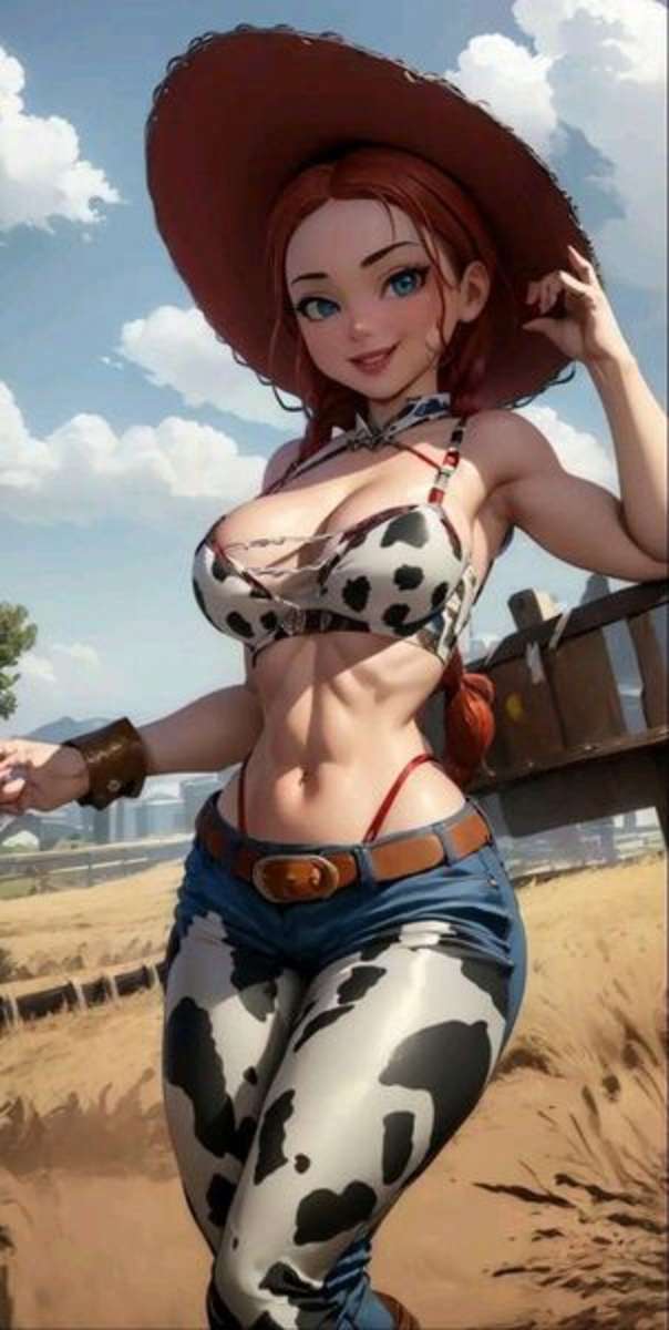 jessy the cowgirl puzzle online from photo