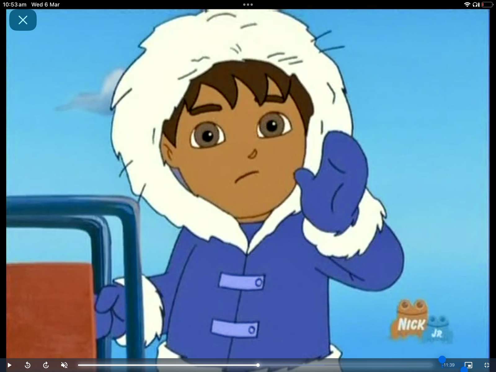 Dora the explorer to the South Pole puzzle online from photo