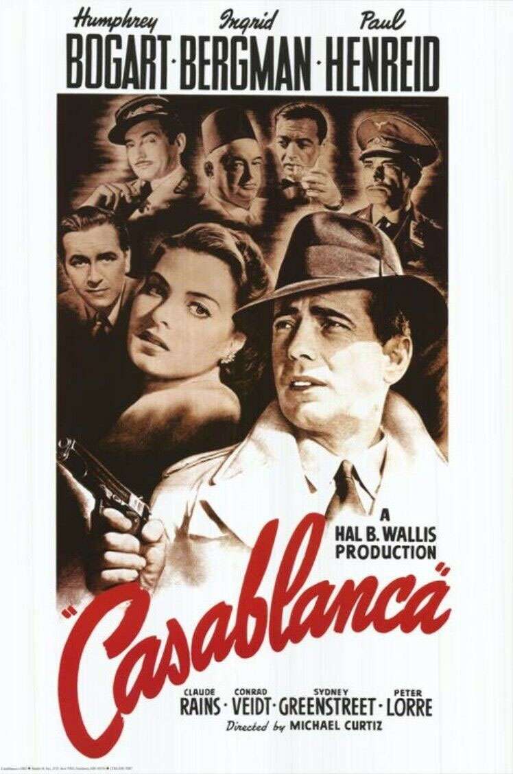Casablanca-Filmplakat Online-Puzzle