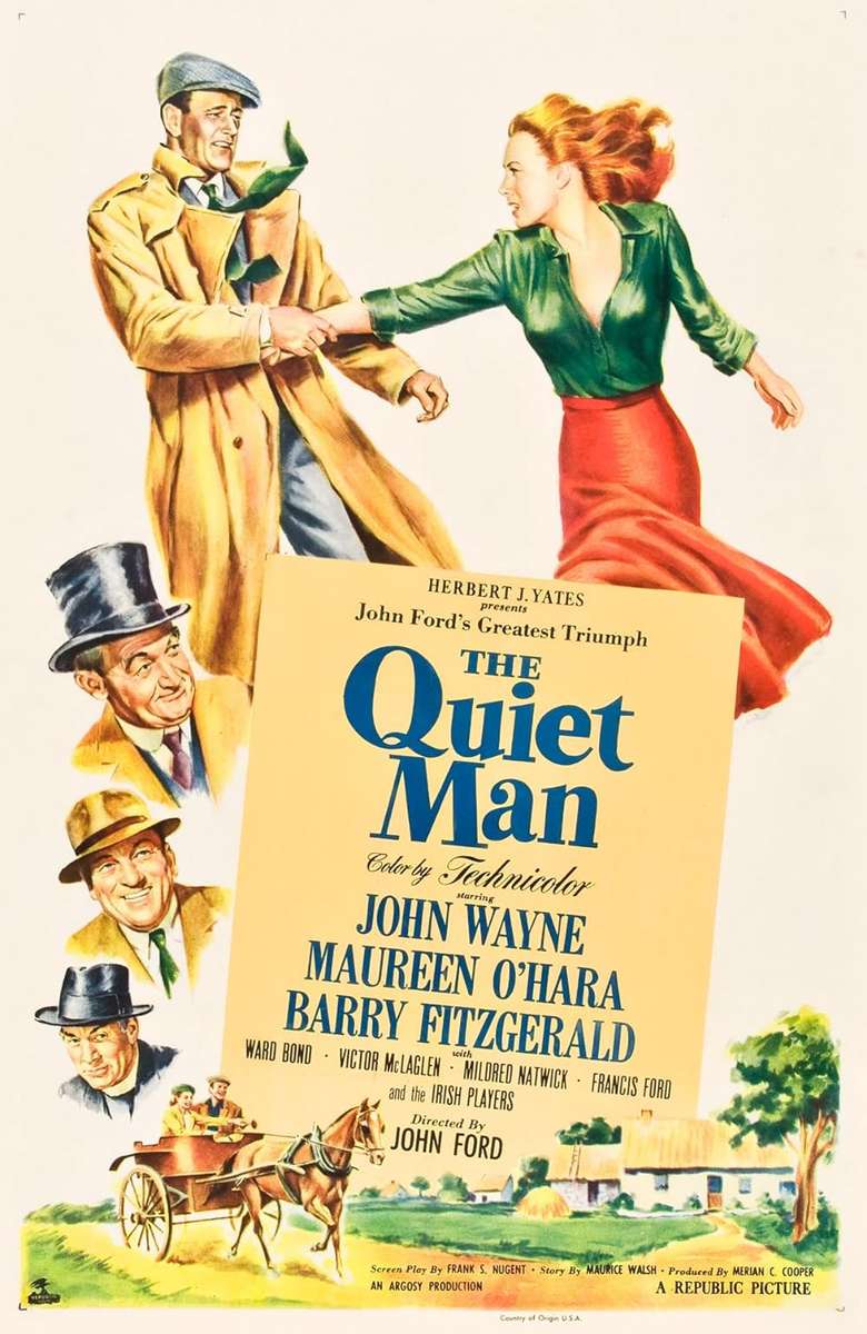 Filmplakat „Der stille Mann“. Online-Puzzle vom Foto