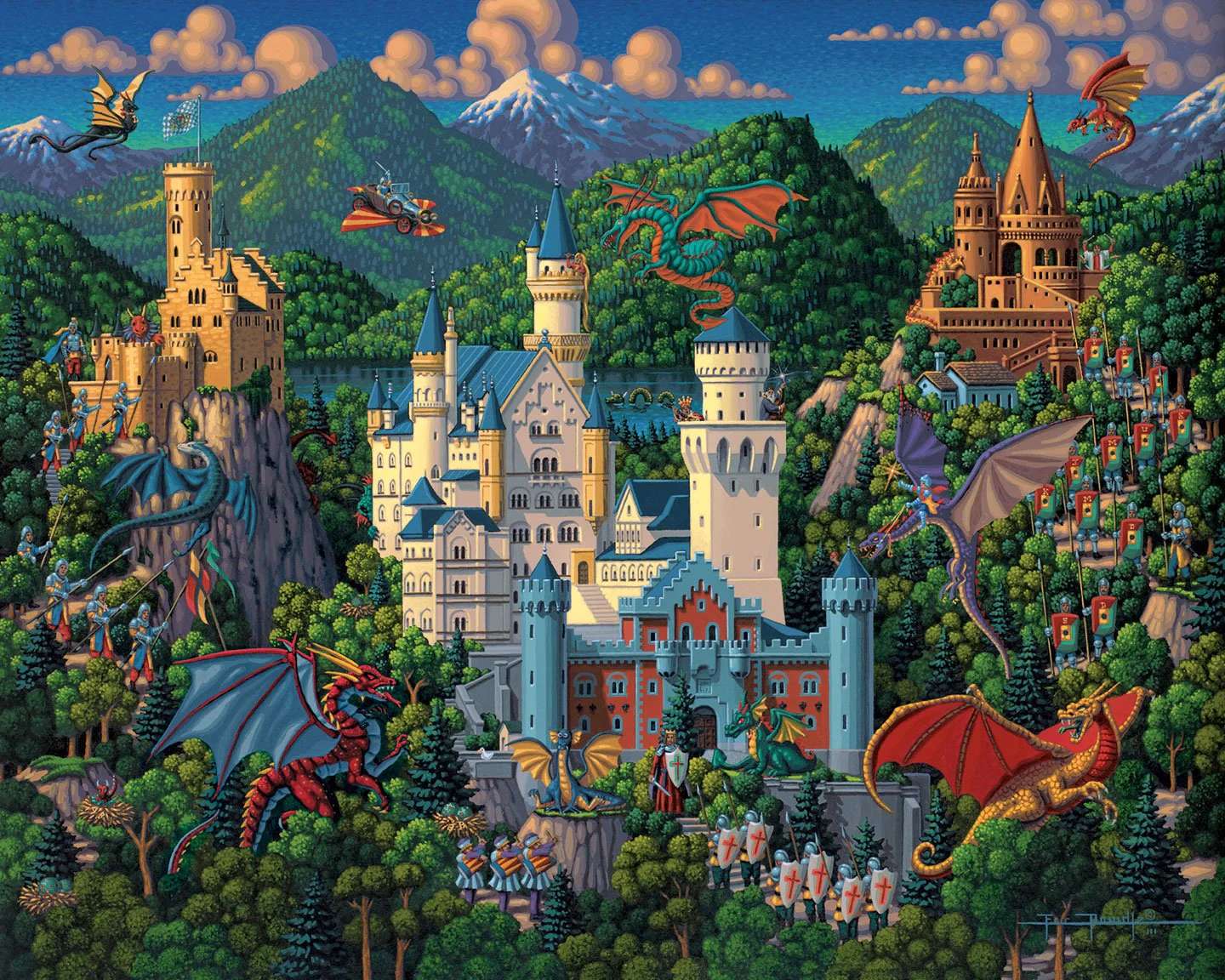 Denkbeeldige draken online puzzel