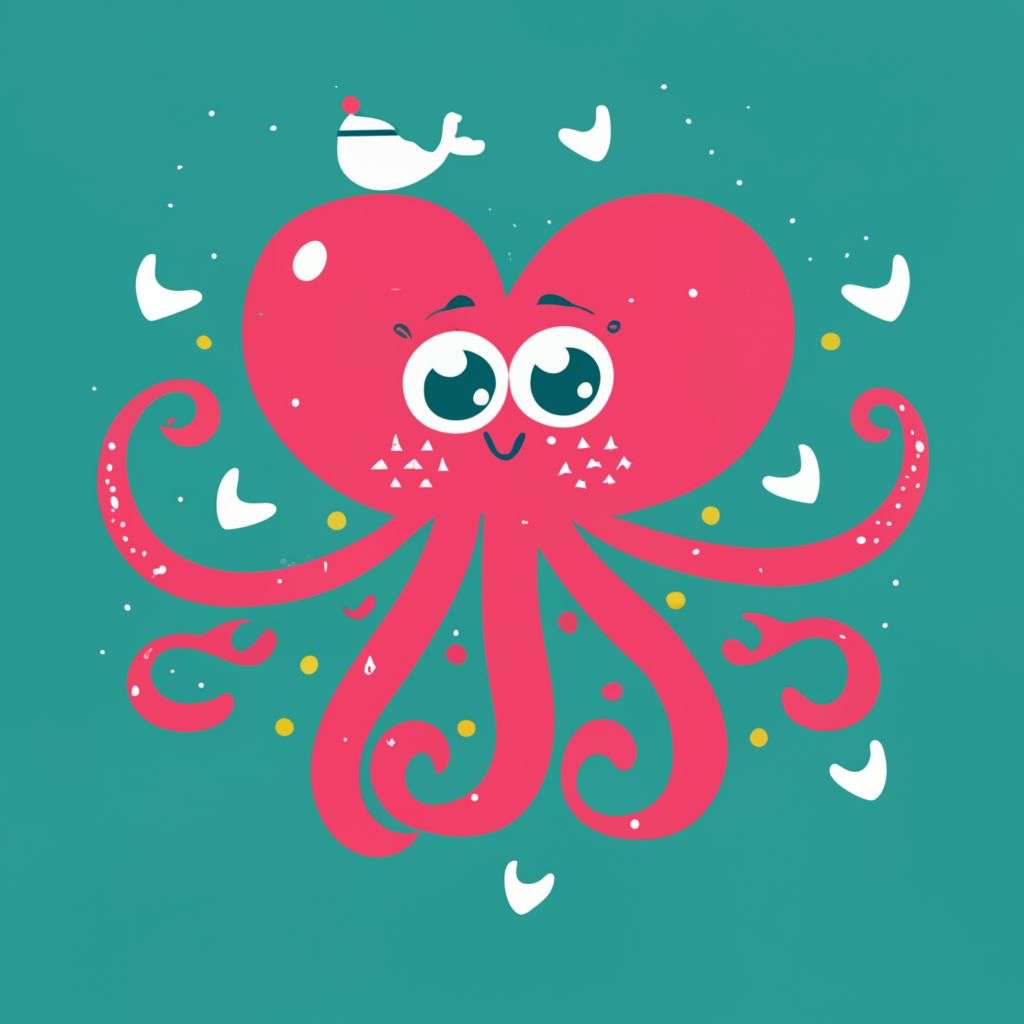 Šťastná chobotnice online puzzle