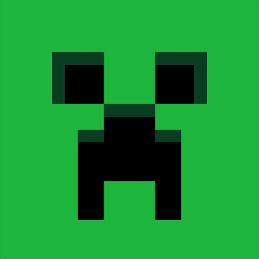 Minecraft Creeper pussel online från foto