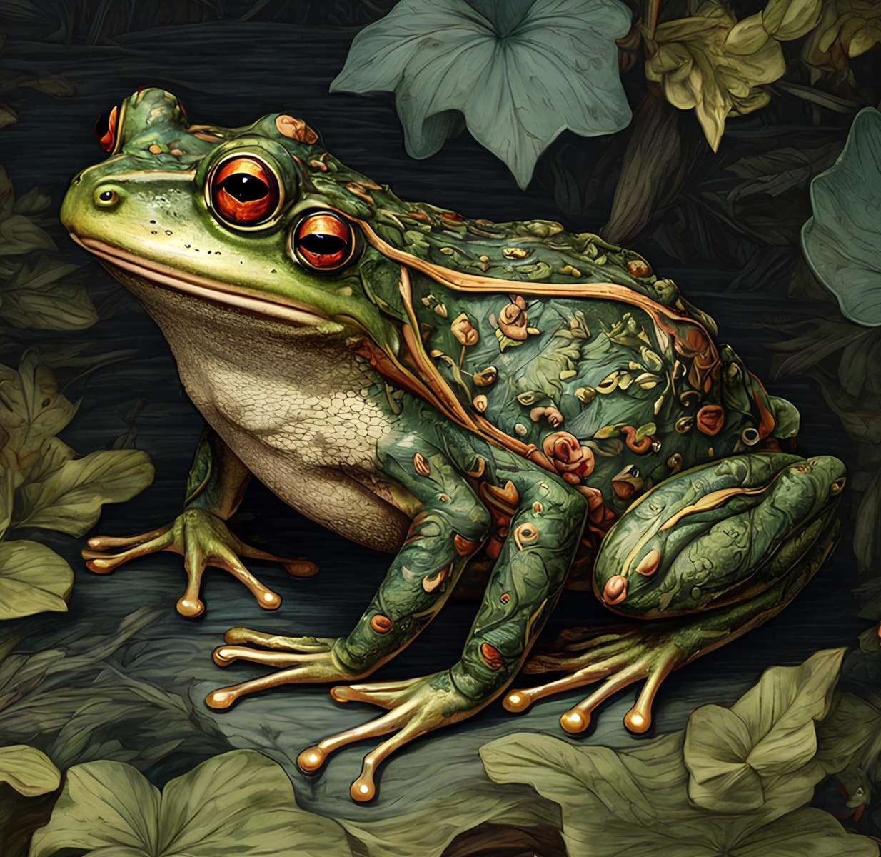 Frog in a forest online puzzle