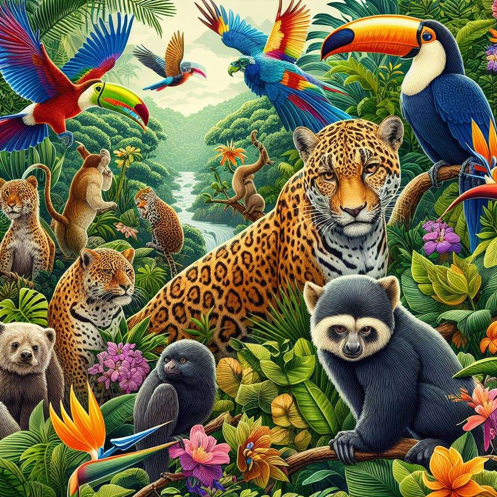 teste animais puzzle online from photo