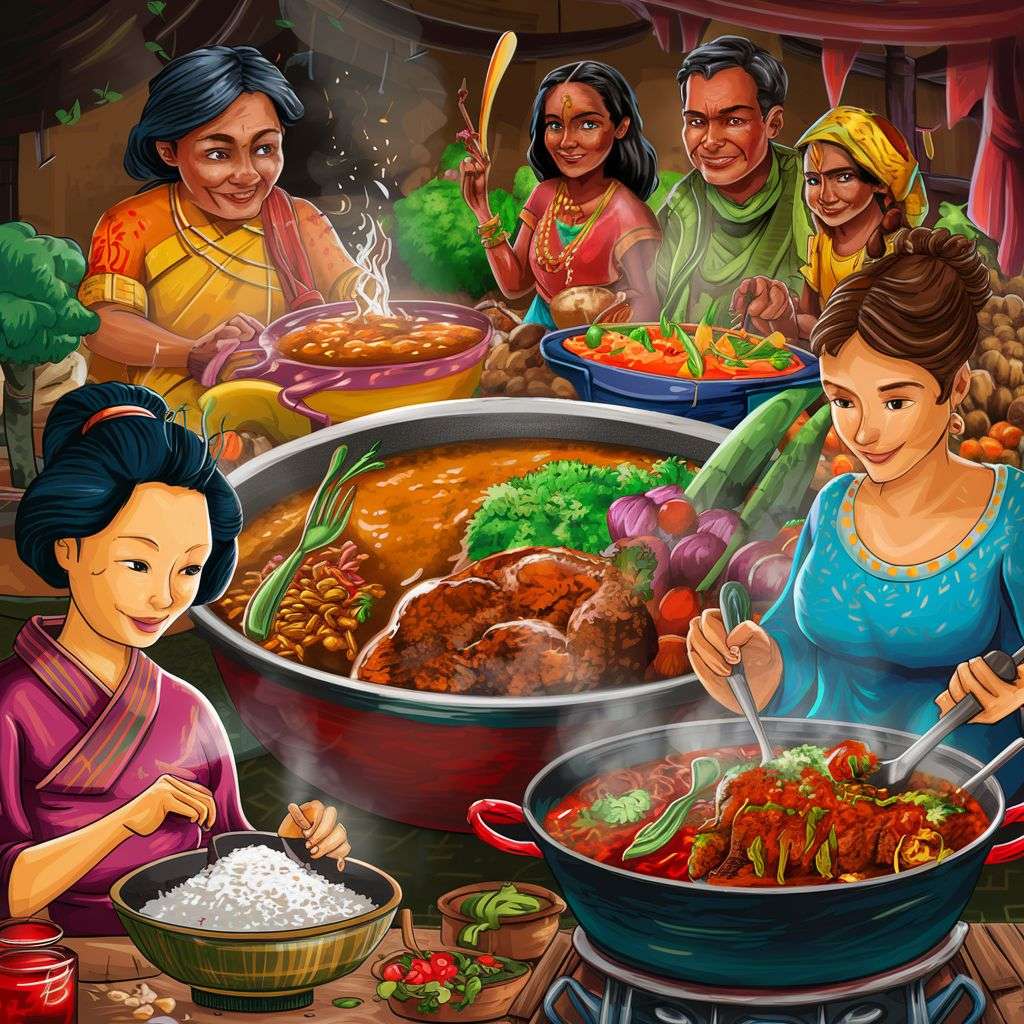 Food and cooking puzzle online from photo
