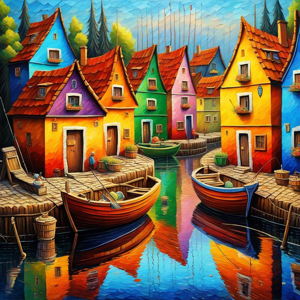 Seaside Village puzzle online from photo