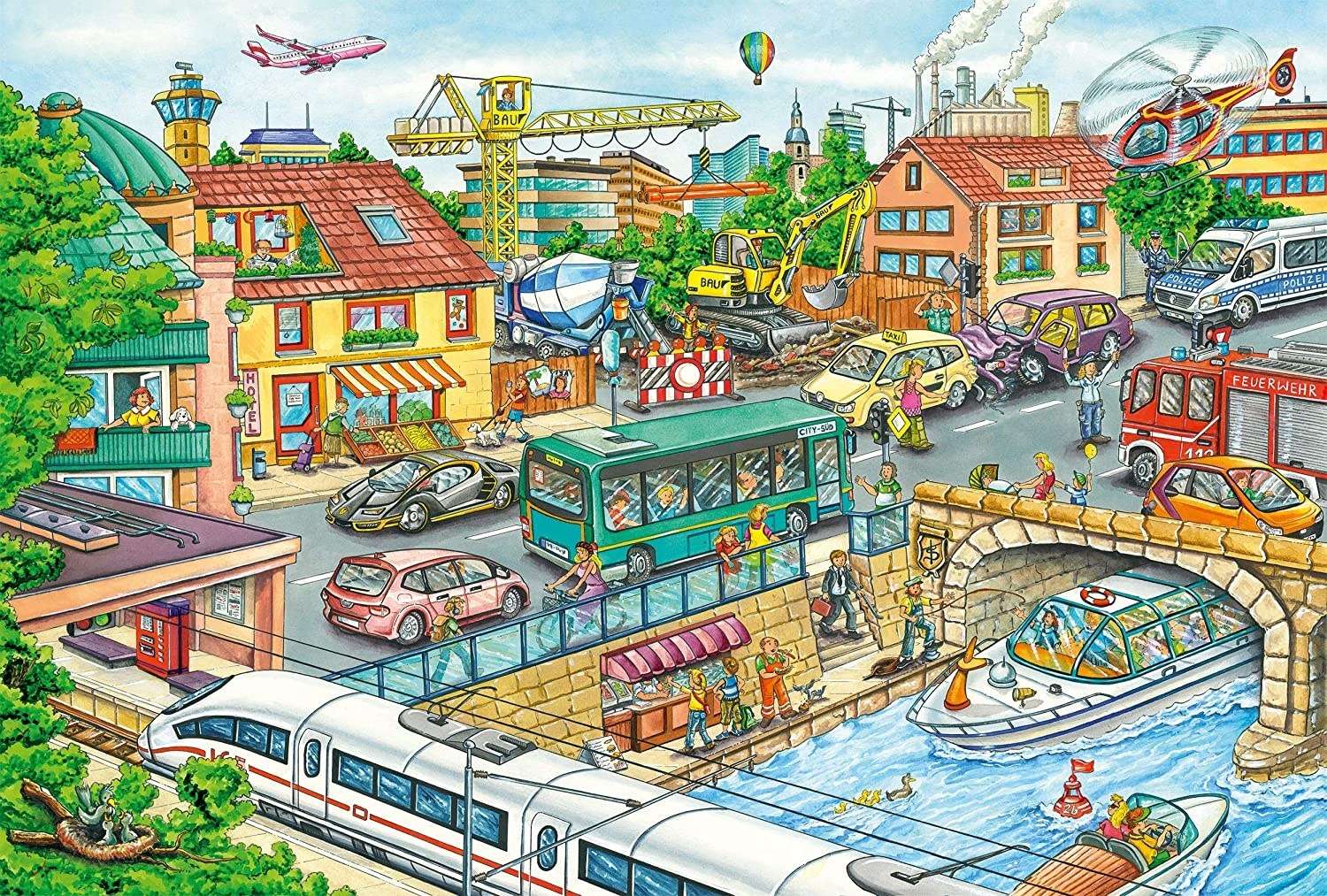 Utazás a városban. puzzle online fotóról