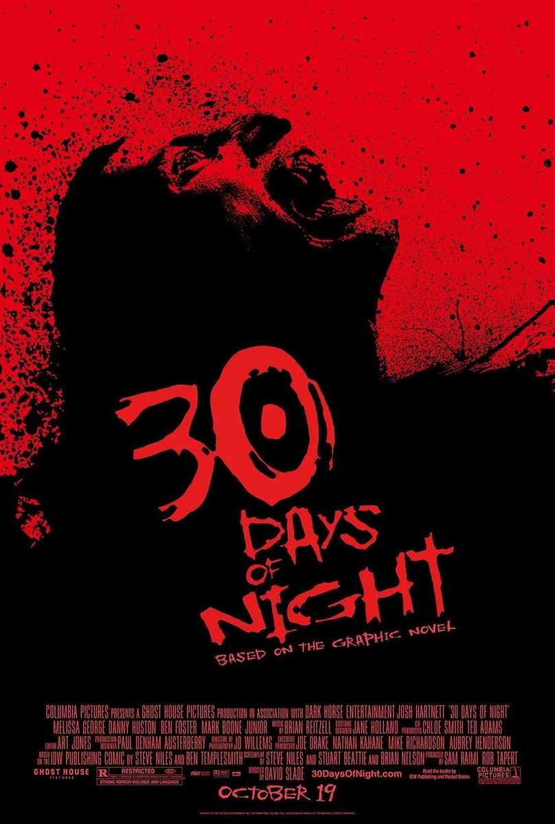 Cartel de la película 30 días de noche. puzzle online a partir de foto