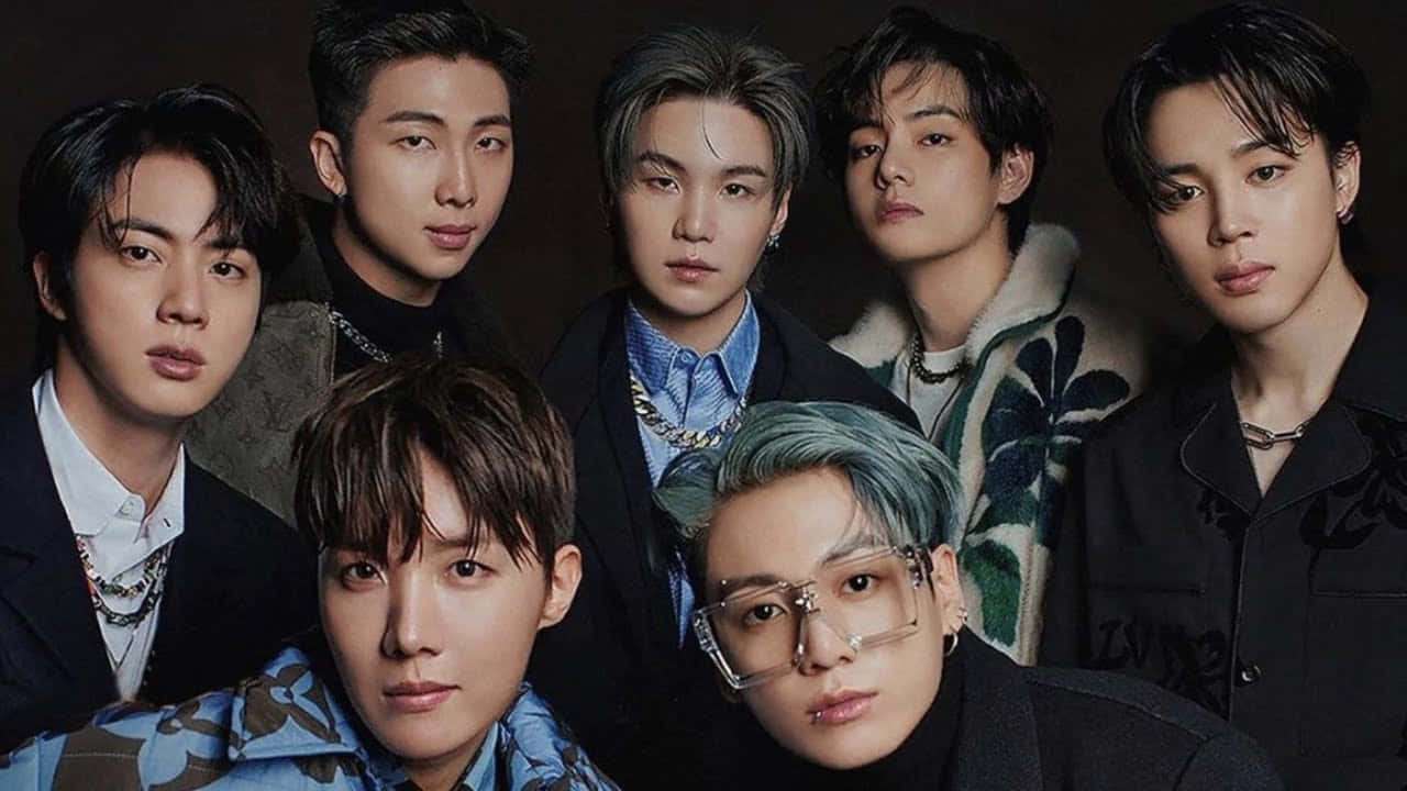 BTS KPOP-GRUPP pussel online från foto