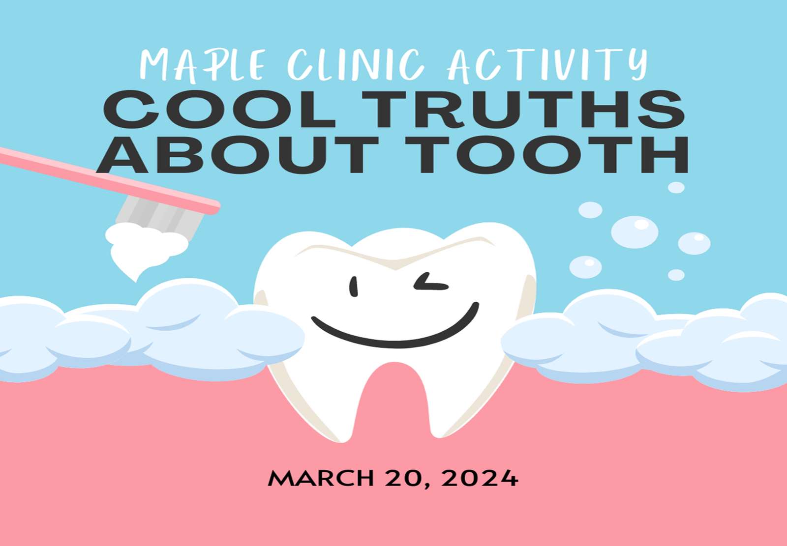 Atividade da Maple Clinic Verdades interessantes sobre os dentes puzzle online a partir de fotografia