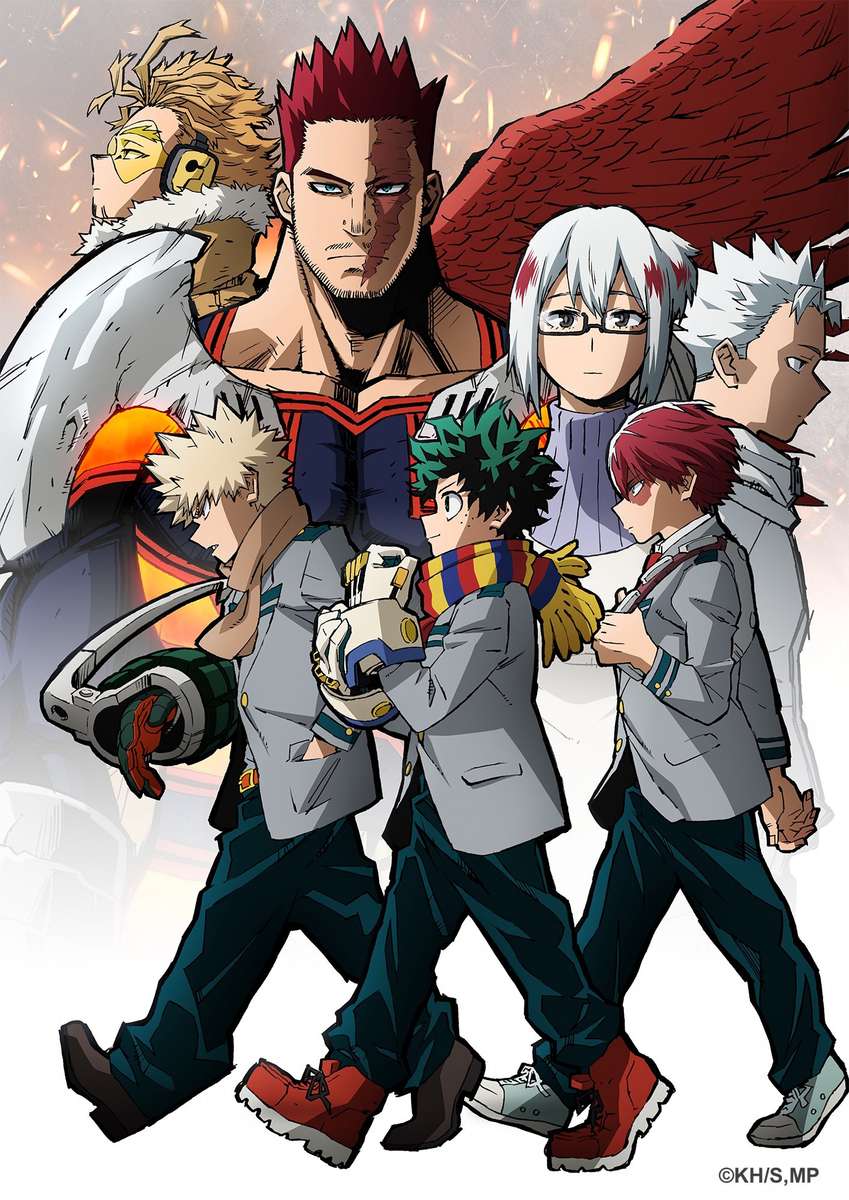 Poster Boku no Hero Academia sezonul 5 puzzle online din fotografie