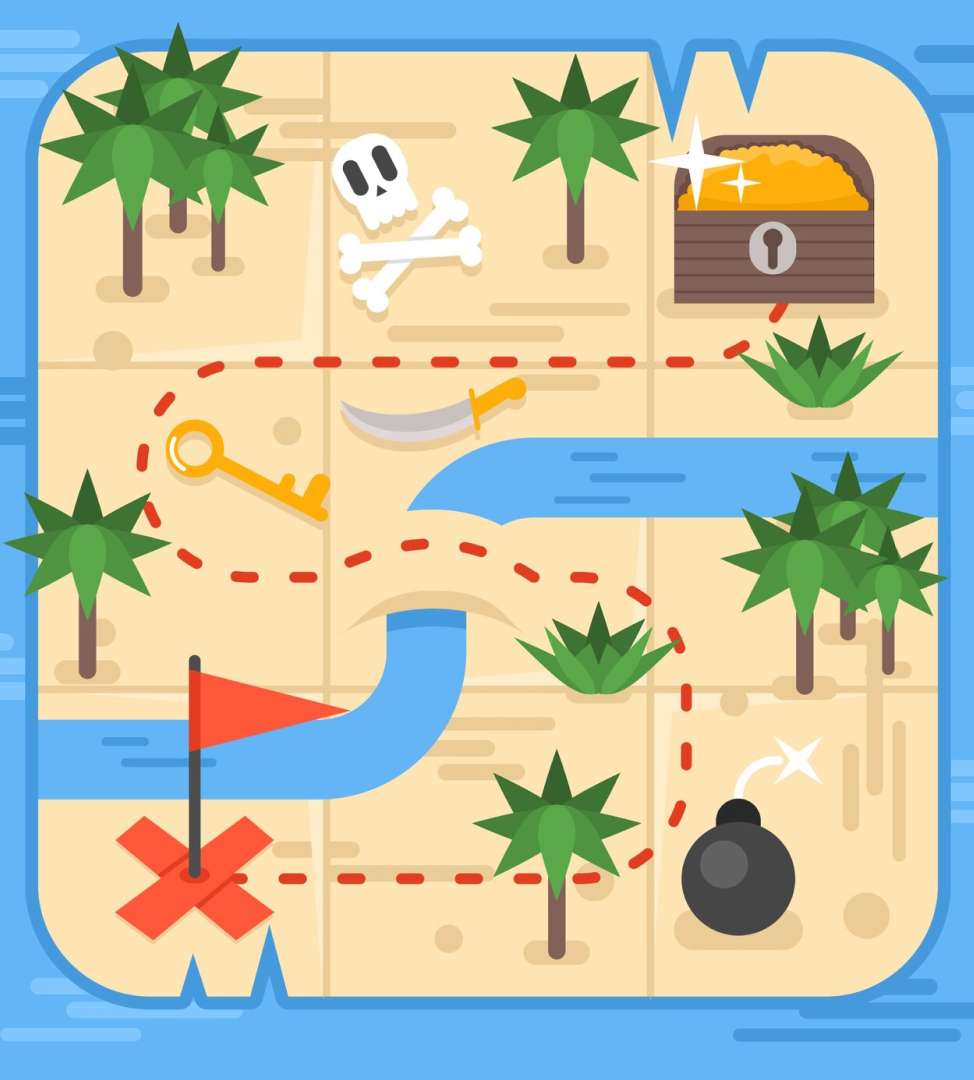 Treasure Map online puzzle