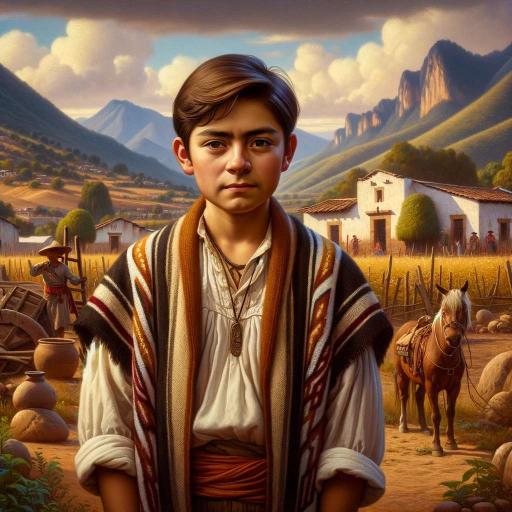 Benito Juárez gyermekkora puzzle online fotóról