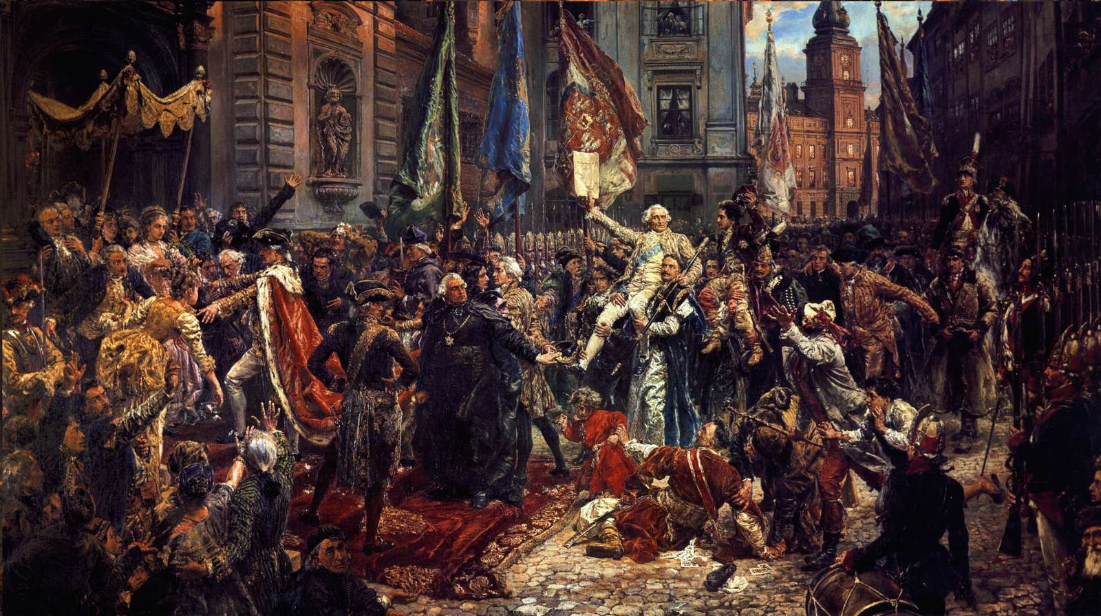 „Annahme der Verfassung vom 3. Mai“ – Jan Matejko Online-Puzzle vom Foto