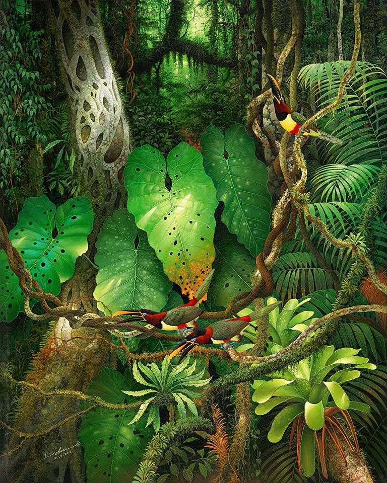 Deep Greenery puzzle online from photo