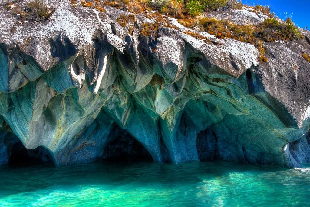 Пещера със сини тонове 2 онлайн пъзел