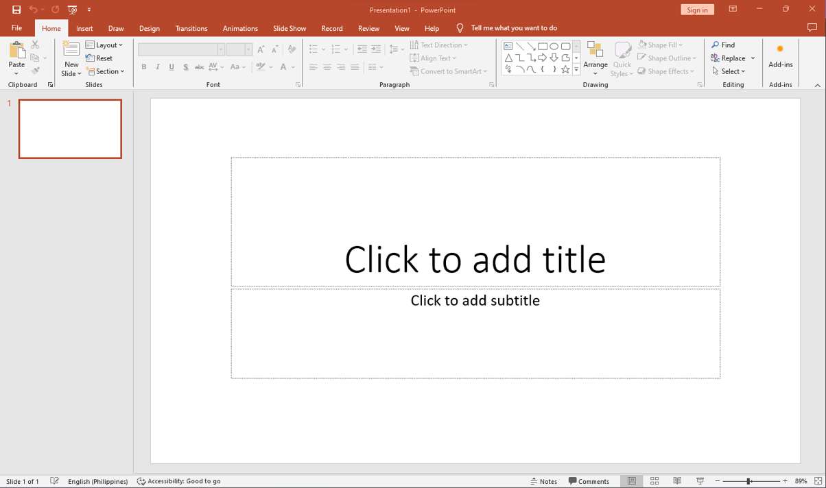 Вікно MS PowerPoint онлайн пазл