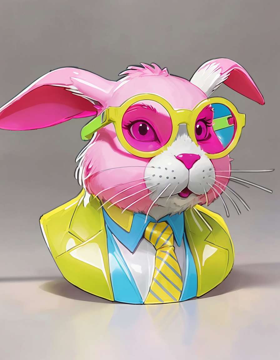 nerd konijntje puzzel online van foto