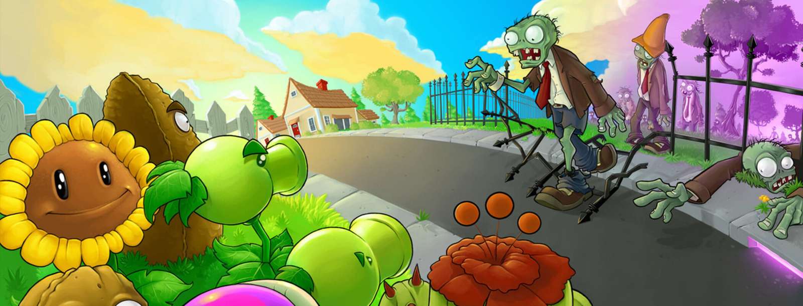 Pflanzen gegen Zombies Online-Puzzle vom Foto