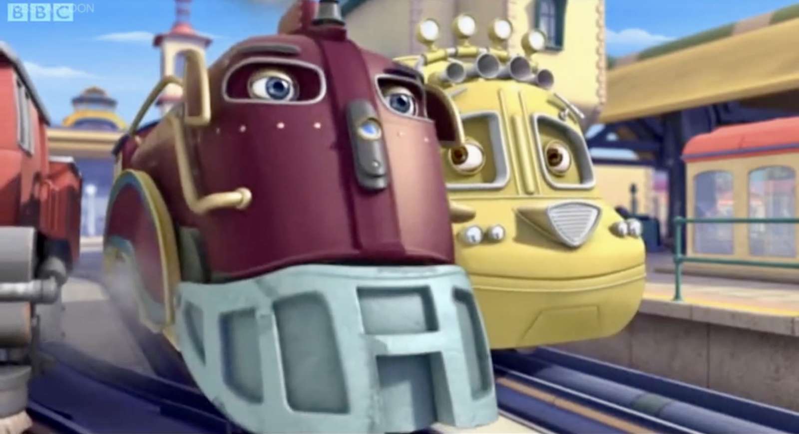 Chuggington chug of war puzzle online from photo