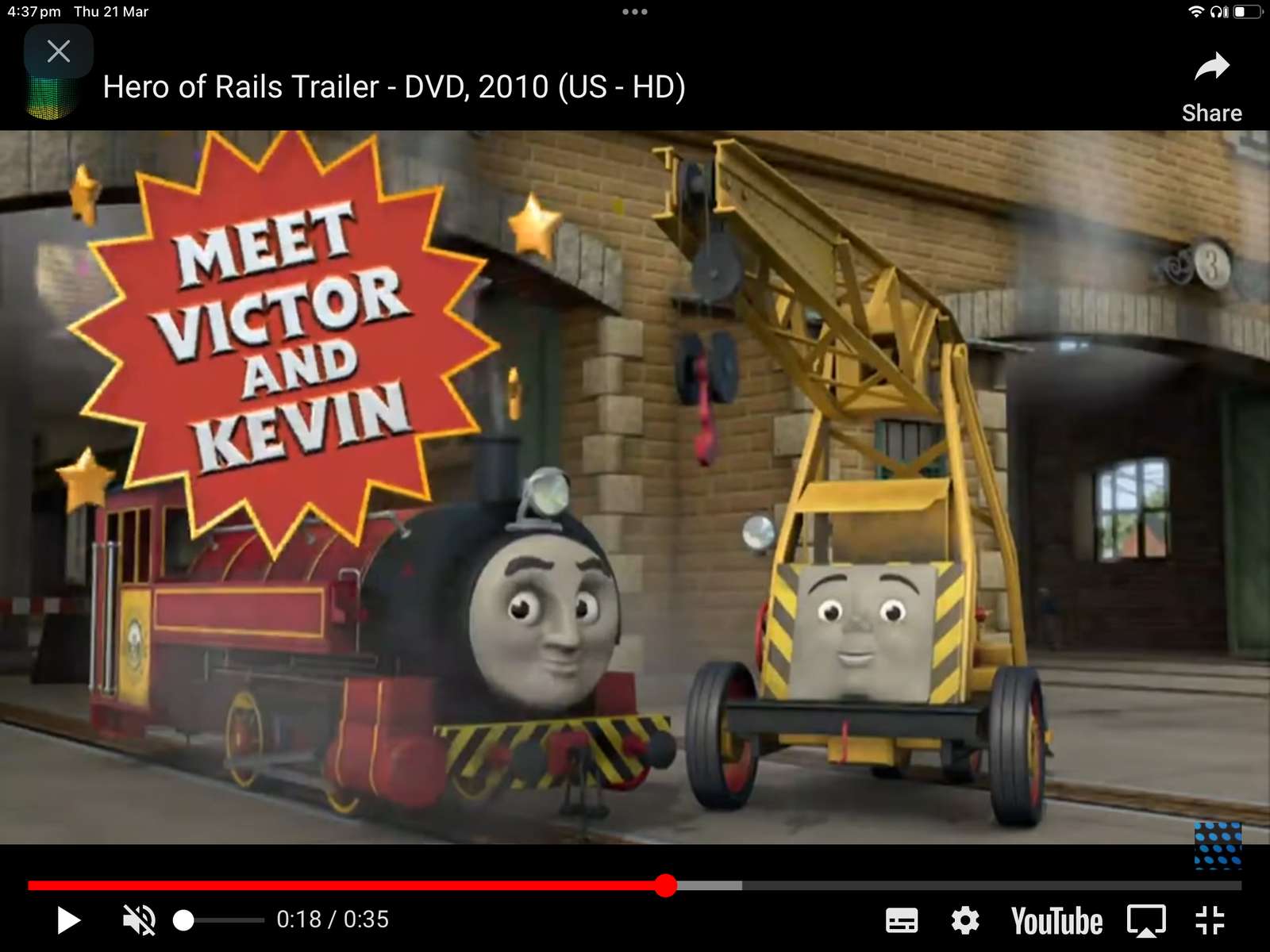 Trailer zum Helden von Thomas und seinen Freunden Online-Puzzle vom Foto