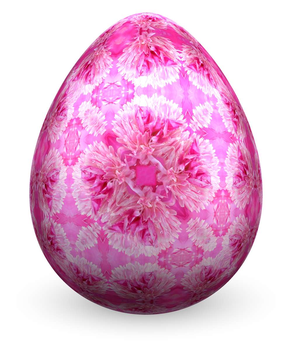 Růžové vejce online puzzle
