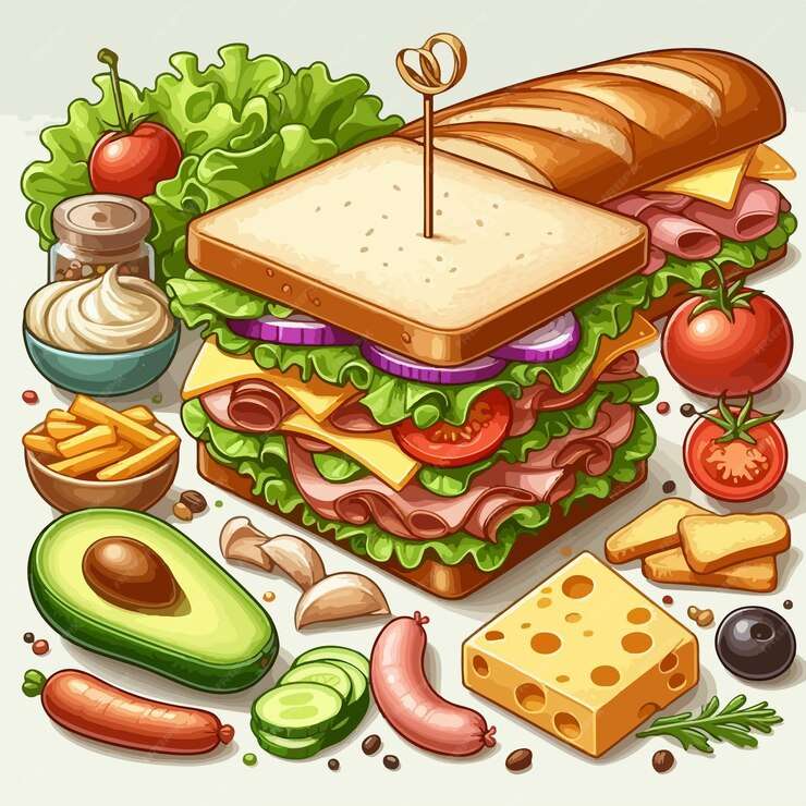 Рецепти за сандвичи онлайн пъзел